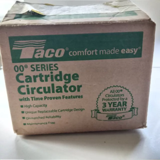 Taco Cast Iron Cartridge Circulator Model 007-F5