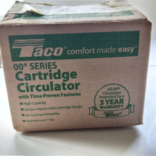 Taco Cast Iron Cartridge Circulator Model 007-F5