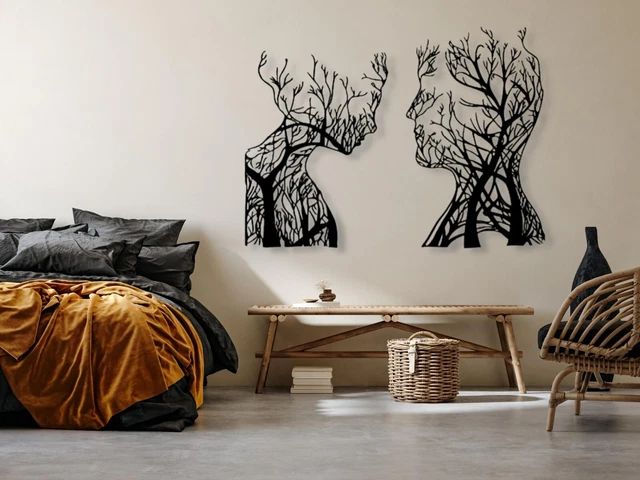 Baum Gesichter Wanddeko , Bilder 3D, Wandbilder für wohnzimmer und schlafzimmer