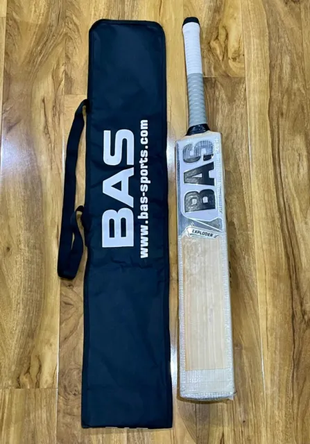 BAS Exploder Cricket Bat - ST Profile, Ready to play, Scuff Sheet included