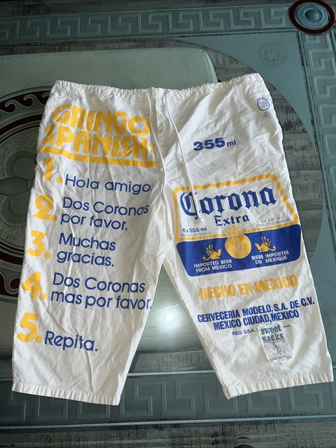 Vintage 90’s Corona Extra  Beer Linebacker Beach Shorts RARE*