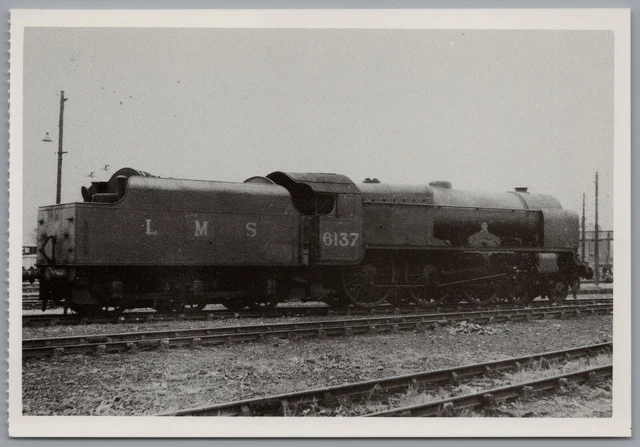 LMS 6137 STEAM Locomotive Carnforth 1947 Railway Postcard Unposted £3. ...