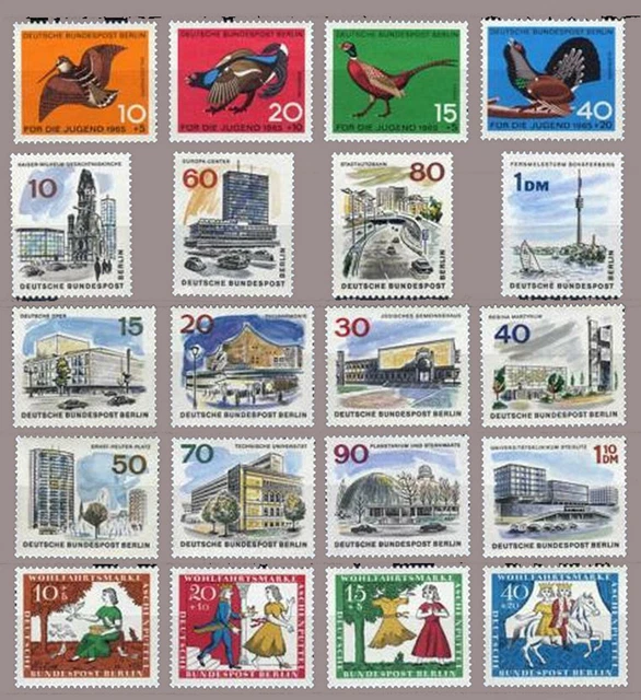Berlin 250/69 Vintage 1965 Complete Mint