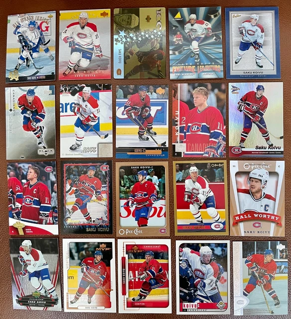 SAKU KOIVU Lot of 20 Different Hockey Cards. Montreal Canadiens