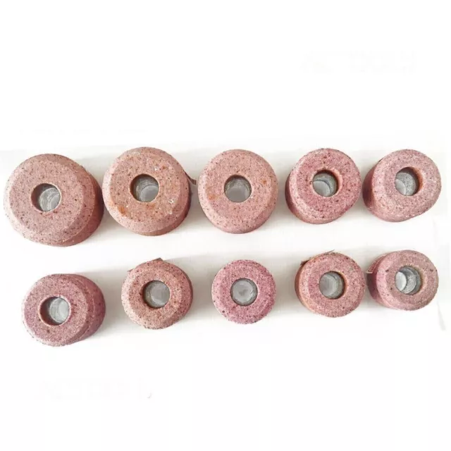 10 Pcs Valve Seat Grinding Stones For Sioux Holder 11/16" Thread 80 Grit.