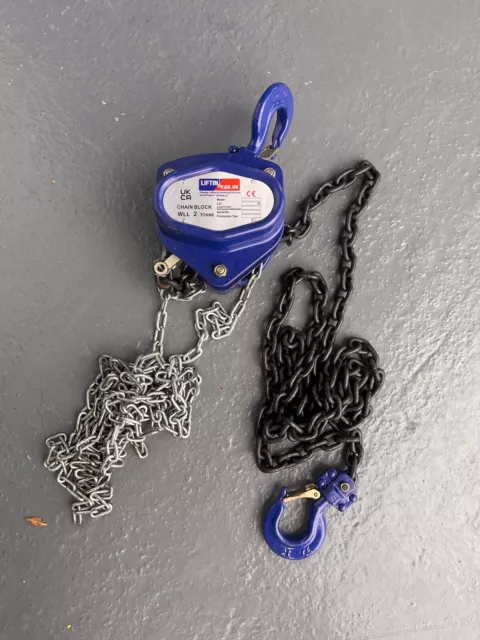 Heavy Duty Chain Block with Tackle 2 Ton 3 Metre (2000KG 2T 3M Lifting Hoist)