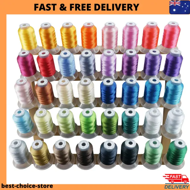 40 Brother Colours Polyester Sewing&Embroidery Machine Thread 500M Each 40WT-Au