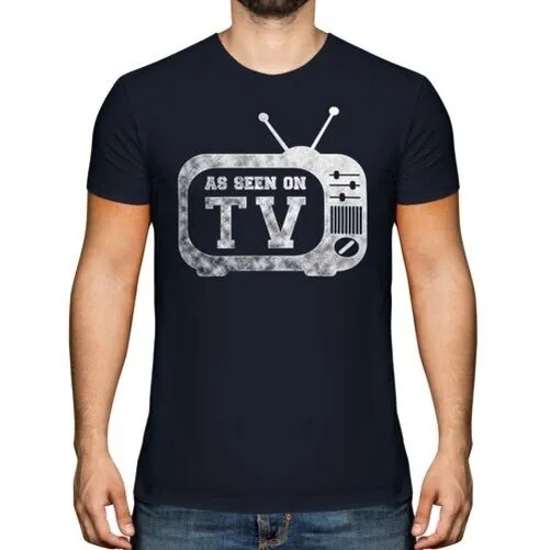 Come Visto IN TV Uomo T-Shirt Umoristica Regalo Tvcc Nuovo Moda Vestiti