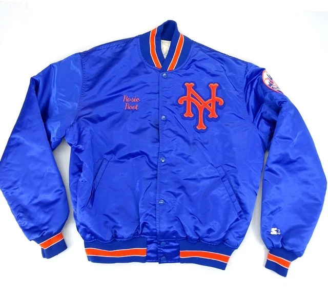 VTG Starter Diamond Collection New York Mets Satin Lined Jacket L Personalized