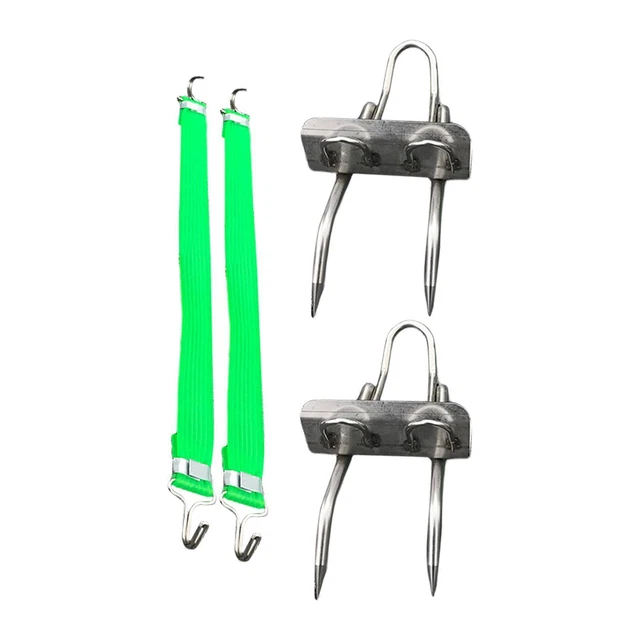 2 Pcs Tree Climbing Spikes Portable Wear Resistant Durable Steel for Outdoor