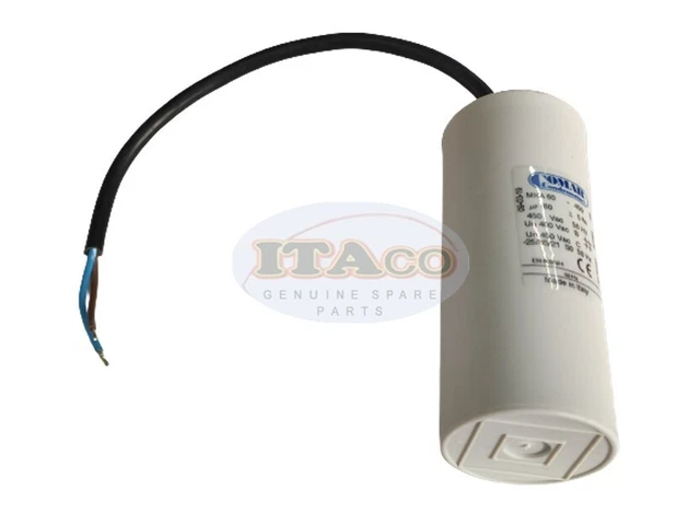 Original Italia Motore Elettrolitico Comar condensatore Filo 60UF 57UF~63UF 450V