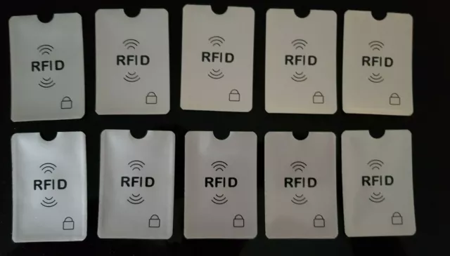 20 x RFID Blocking ID Credit Card Protector Sleeve Holder Cover - AU STOCK