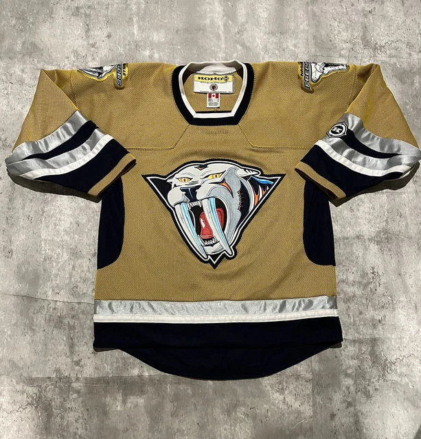 Vintage Koho Nashville Predatots Jersey Mustard Cat Alternate 