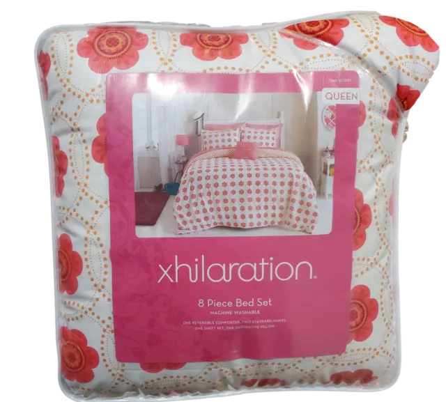 Xhilaration Medallion Floral 8-Piece Queen Bedding Set including Sheets NEW