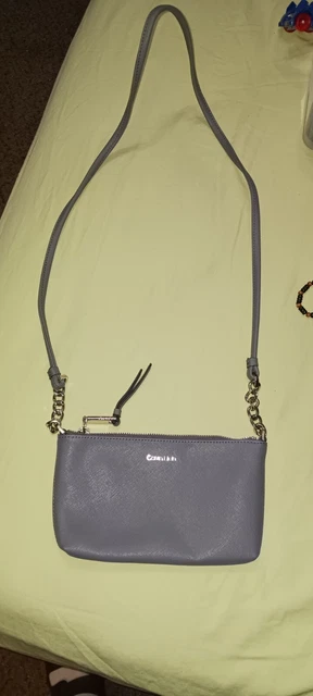 CALVIN KLEIN HAYDEN Saffiano Leather Chain Crossbody 60.00 PicClick