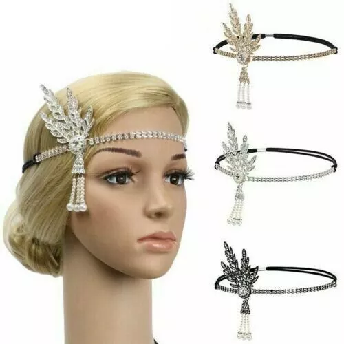 1920s Headband Vintage Bridal Great Gatsby Flapper Party Headpiece Accessories