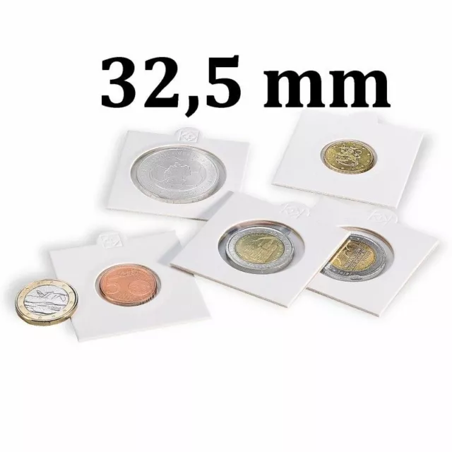 Etui numismatique blanc Matrix pour monnaies jusqu'à 32,5 mm.