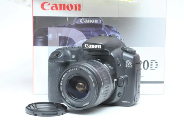 Cámara réflex digital Canon EOS 20D con lente de 18-55 mm