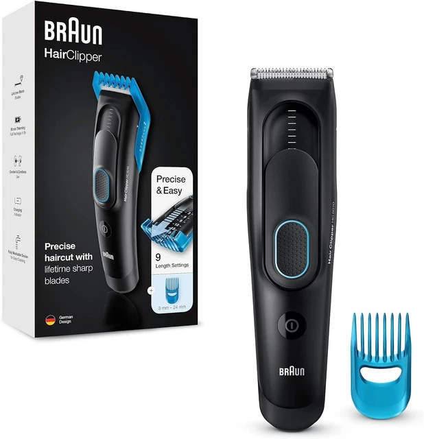 Braun Hair Clipper HC5010, 9 lenghts