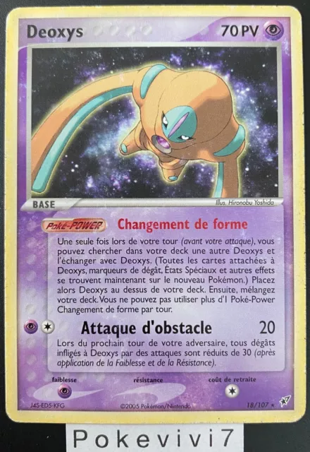 Carte Pokemon DEOXYS 18/107 Rare Bloc EX DEOXYS FR OCCASION