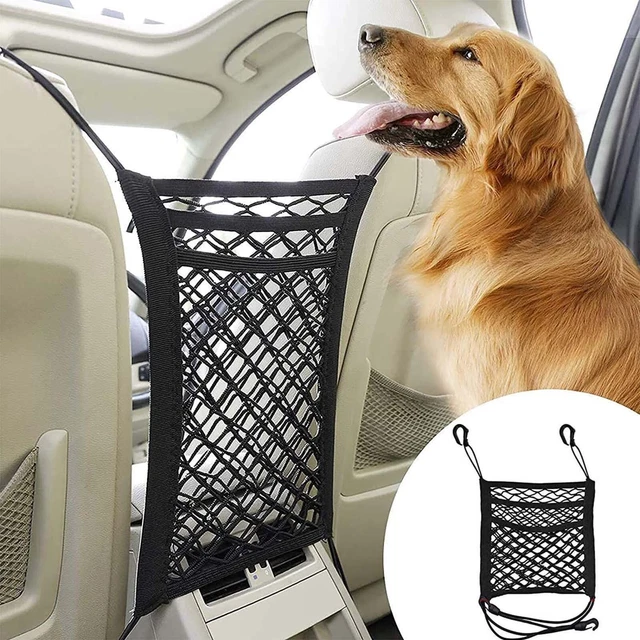 3 Layer Mictuning Universal Carseat Handbag Car Back Seat Net Holder Barrier Pet