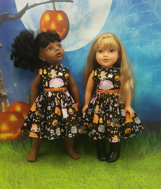 HAPPY HALLOWEEN DRESS Fits Designafriend Doll Gotz Hannah 18