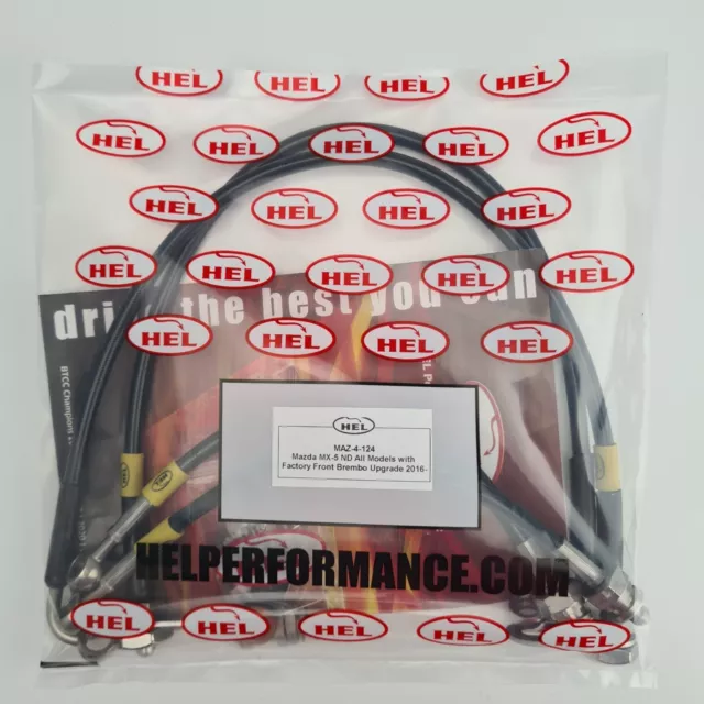 HEL Performance Mazda MX5 ND Brembo Étrier S/S Tressé Durite Flexible Frein