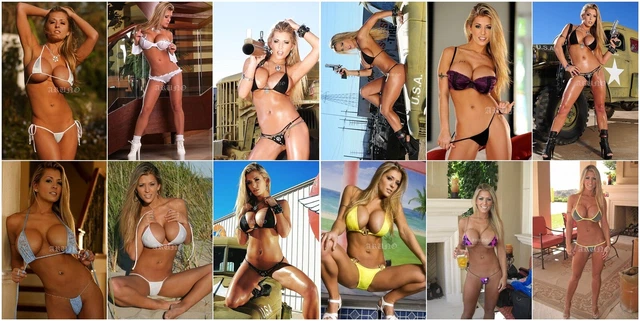 LOT 12 PCS Photo 8x10 Valerie Cormier Sexy Bikini Model  Beautiful Breasts 2MOVC