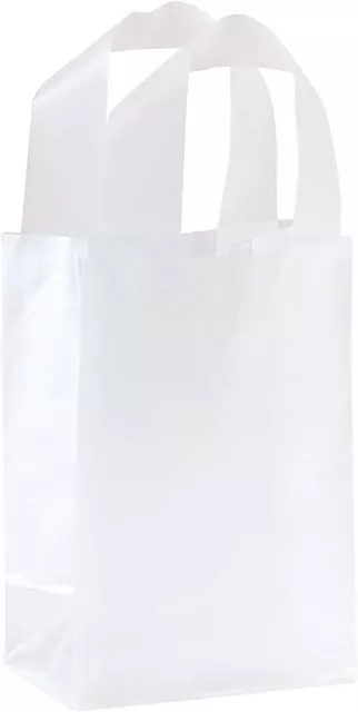 Clear Bags Plastic 250 Retail Merchandise Shopping Frosted Frosty  5" x 3 x 7"