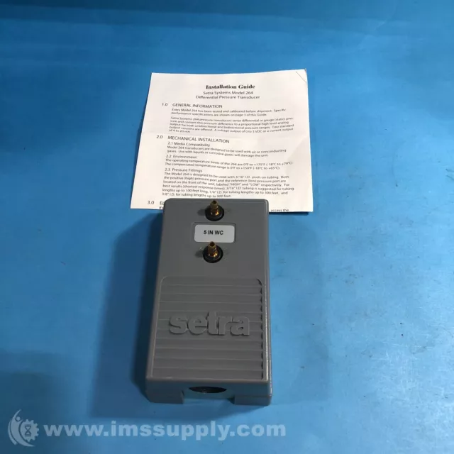 Setra 2641005WD11A1C Pressure Transducer FNOB