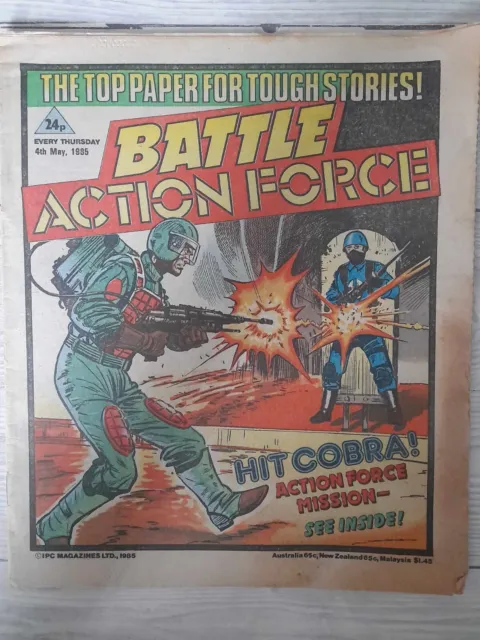 Battle Action Force Comic, 4th May  1985 - CHARLEY'S WAR etc. - FREE P+P