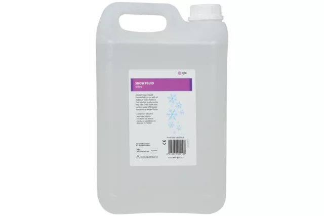 QTX 5 ltr SNOW Fluid 5 Litre High Quality Water based Non Toxic Artificial Snow