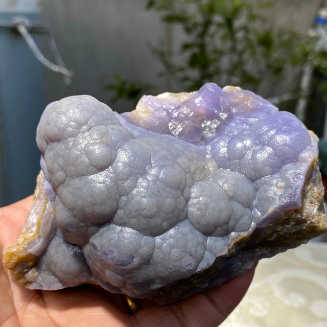 640g Translucent Blue Fluorite Stalactiform After Anhydrite Mineral Peru