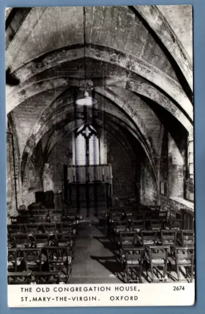 Rp Postcard The Old Congregation House Oxford Oxon Nr Abingdon Wheatley Bicester