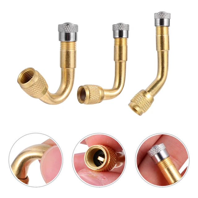 Valvola Adattatore Universale Asta-Adattatore Pneumatici-Estensore Oro Rame