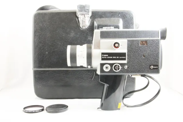 Excellent Canon Auto Zoom 518 SV Super8 8mm Film Movie Camera [Tested] #4846