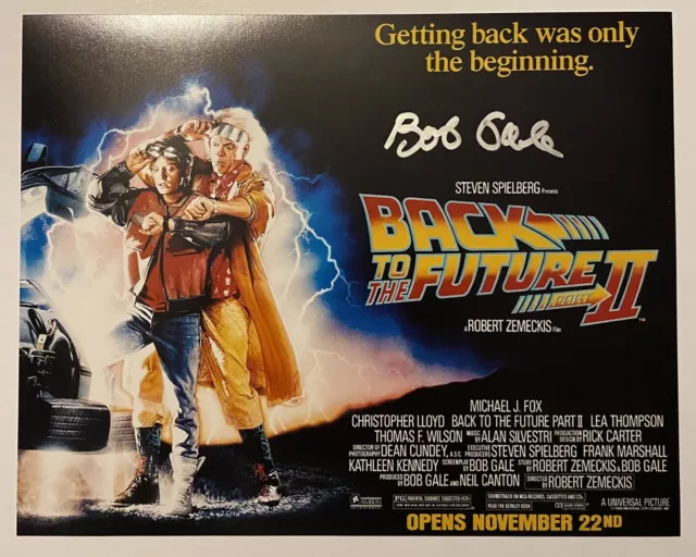 Bob Gale Signed 8x10 Photo Back To The Future Creator ACOA