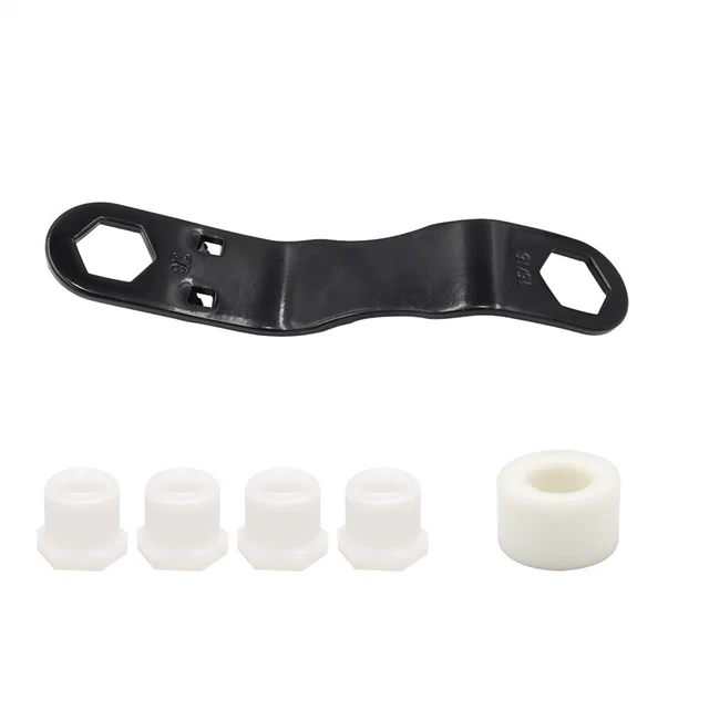 RV Water Heater Drain Plug Kit Include Angled Wrench 4Pcs 1/2" NPT Replacement