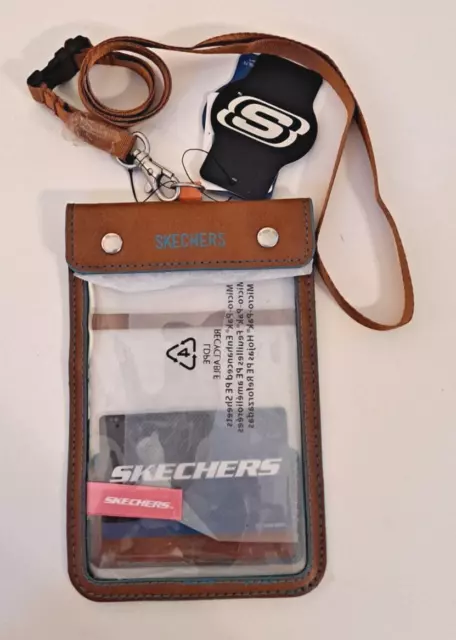 New Sketcher ID Lanyard Badge Holder Case Card Neck Leather, Card Pocket
