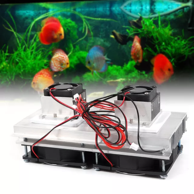 Semiconductor Refrigeration Peltier Cooler DIY Cooling Fan Module Kit 140W 12V