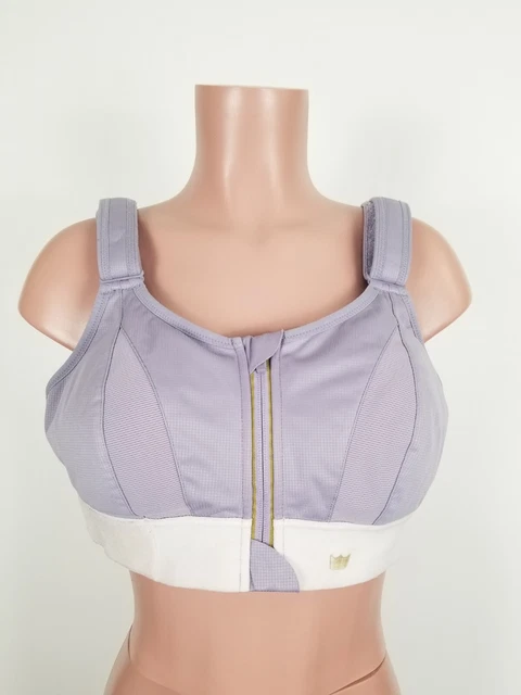 SHEFIT Ultimate Sports Purple Bra Adjustable High Impact Front Zip