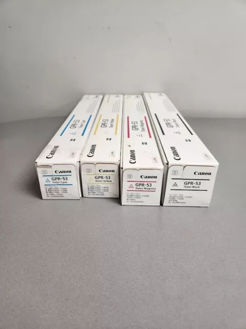 Canon GPR-53 Toner Cartridge Set X4 - K,C,M,Y - IR C3320 C3325 C3330 NEW Genuine