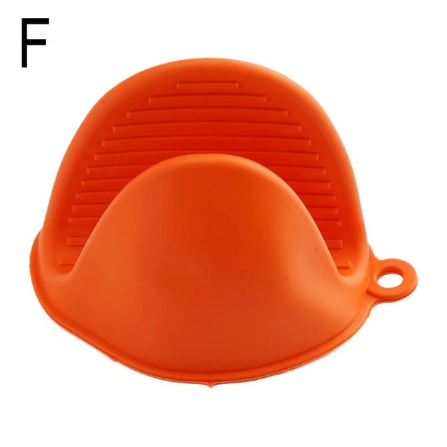 Orange red Silicone Pot Holders Mini Oven Mitt Kitchen Heat Resistant Fingers G