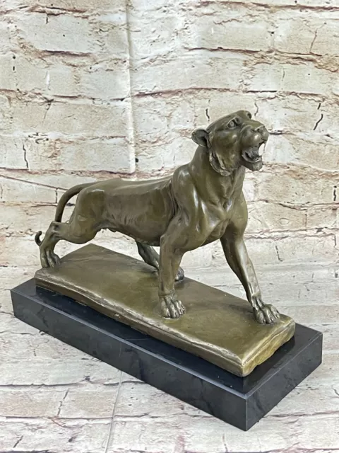 Puma Jaguar Vida Silvestre Guepardo Bronce Escultura Estatua Figura Decorativo