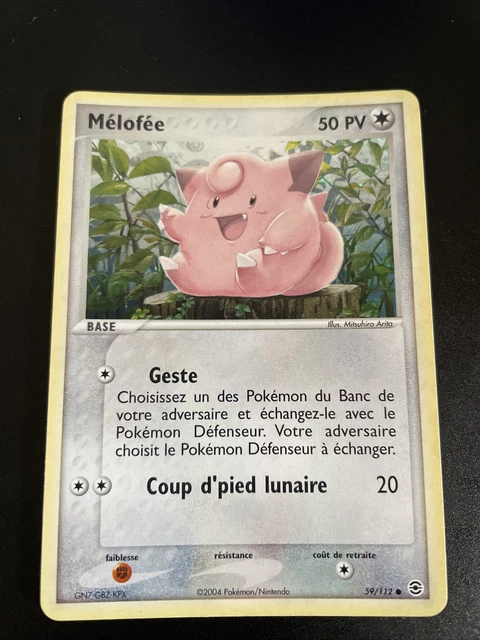 Melofee Holo - Pokemon 39/112 Ex Rouge Feu Vert Feuille Proche Du Neuf Fr