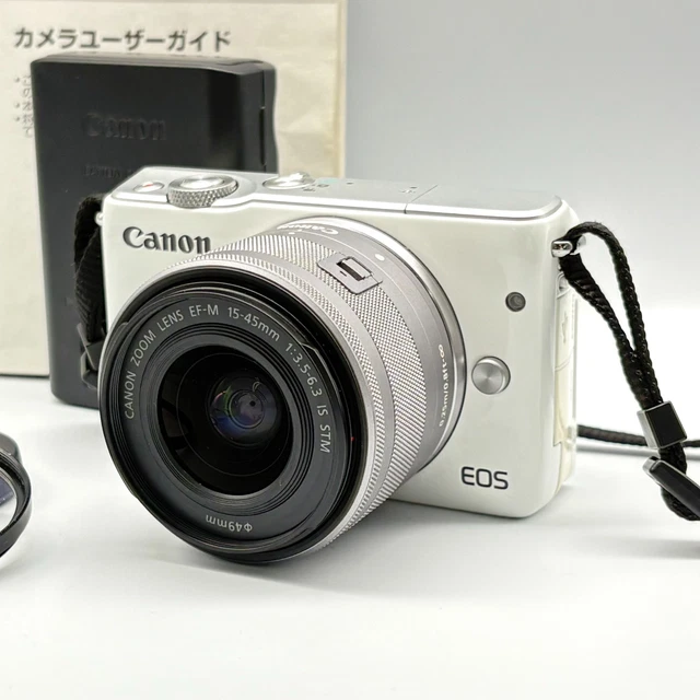 CANON EOS M10 18.0MP White Digital Camera w/EF-M 15-45mm