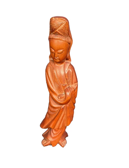 Antique Old Chinese Hand Carved Wood ~ Kwan-Yin ~ Goddess