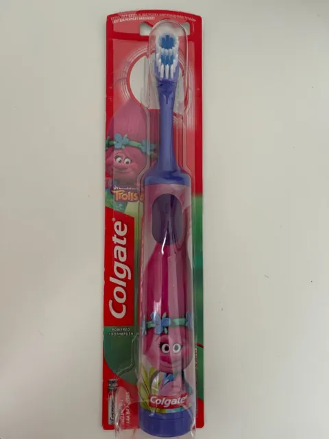 Trolls Rosette Colgate Children Electric Toothbrush Extra Soft NEW