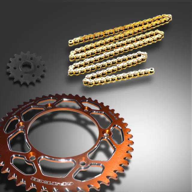 GP-TECH Factory Sprocket Kettenkit KTM Orange DID 520 ERT3 SX SXF EXC EXC-F