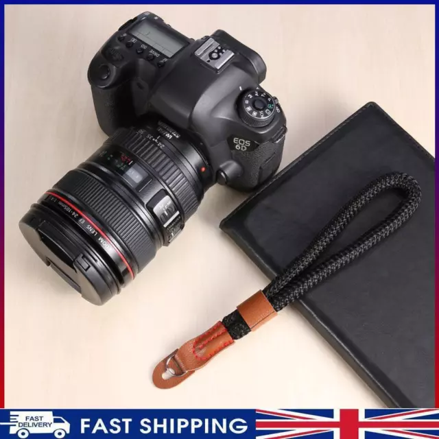 # Nylon Rope Wrist Strap Wrist Band Lanyard for Leica Digital Camera (Black)